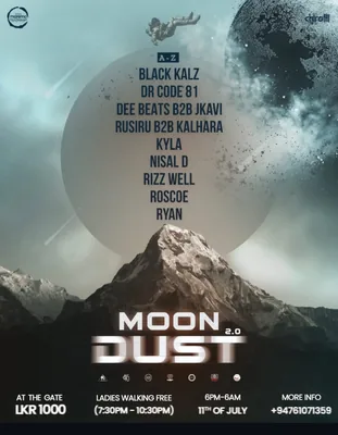 Flyer for Moon Dust 2.0